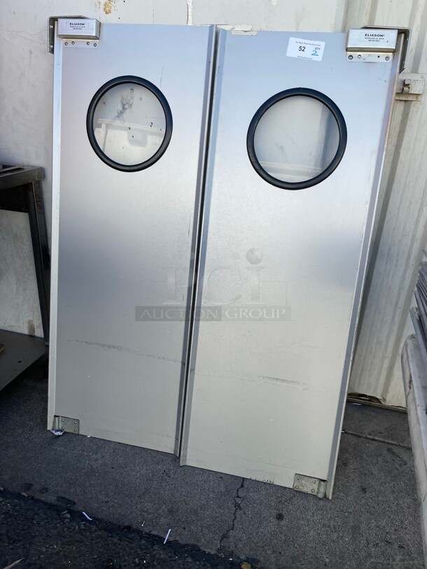 Nice! Eliason Kitchen Swing Door NSF Complete With Brackets - Image 4 of 9