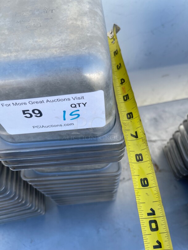 Nice! Commercial Stainless Steel Food Grade Containers NSF 1/4 Size - Image 3 of 5