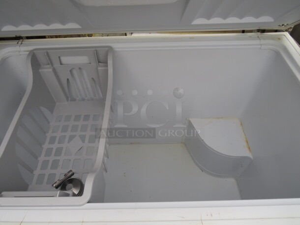 One Whirlpool Chest Freezer. 115 Volt. Model# WZC3115OWO1. 47X29X34.5. WORKING - Image 2 of 2
