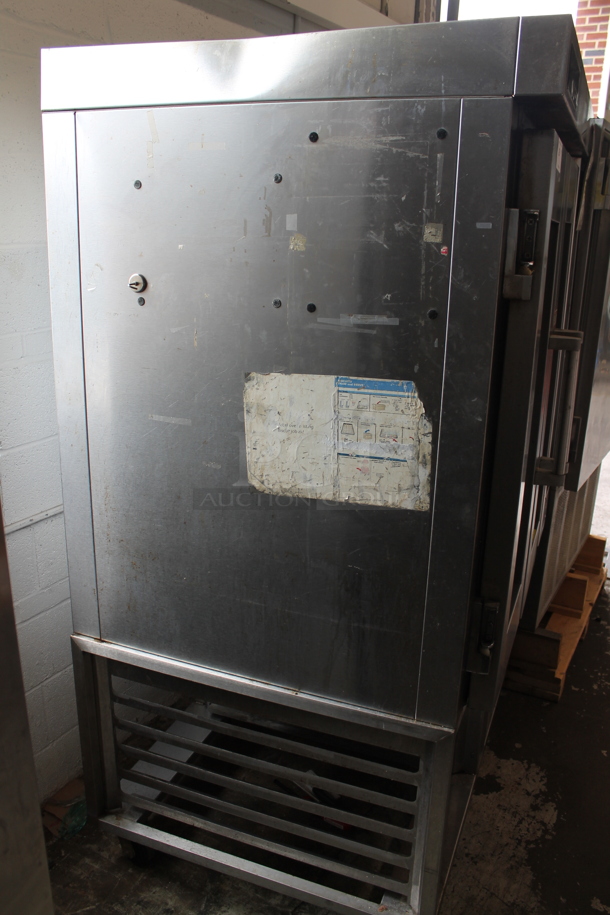 Baxter OV300G Stainless Steel Commercial Floor Style Natural Gas Powered Mini Rotating Rack Oven on Commercial Casters. 95,000 BTU. - Image 8 of 12