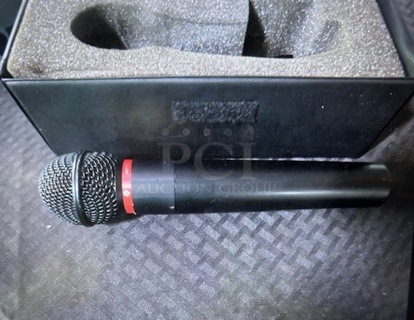 One Electro Voice Microphone.