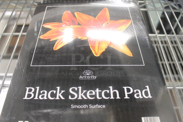 ALL ONE MONEY! Lot of BRAND NEW! Black Sketch Pads. 9x12 - Image 4 of 4