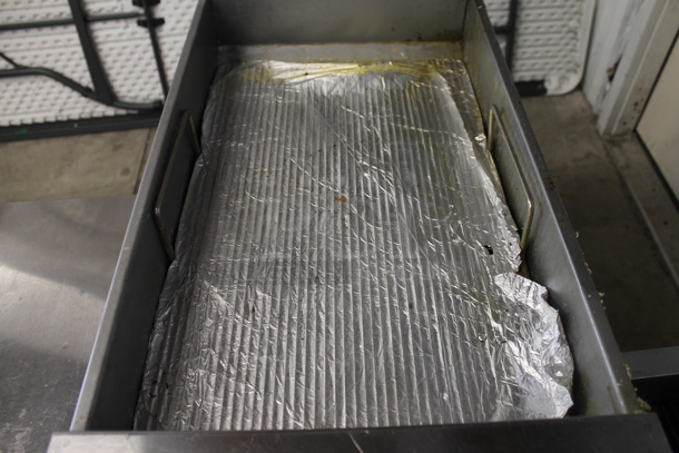 2016 Pitco Frialator SGBNB14 Stainless Steel Commercial Floor Style Natural Gas Powered Dumping Station w/ Warming Strip.  - Image 2 of 5