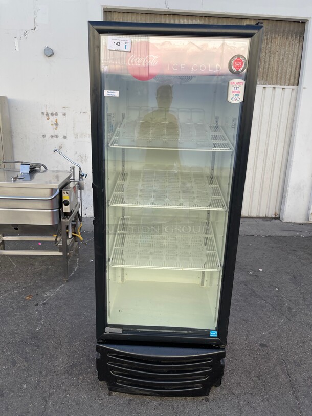 Working! Imbera One Glass Commercial Refrigerated Display Cooler NSF 115 Volt Tested and Working! Great For Drinks Products  - Image 2 of 6