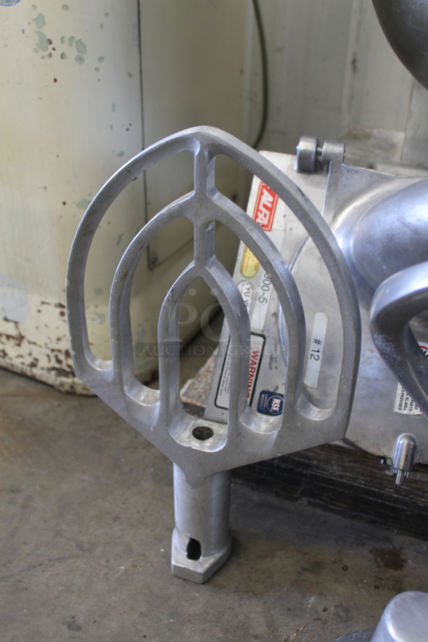 2020 Omcan SP300A Metal Commercial Floor Style Planetary Dough Mixer w/ Mixing Bowl, Bowl Guard, Pelican Head, Whisk, Paddle and Dough Hook Attachments. 110 Volts, 1 Phase. Cannot Test - Unit Needs New Plug - Image 7 of 10