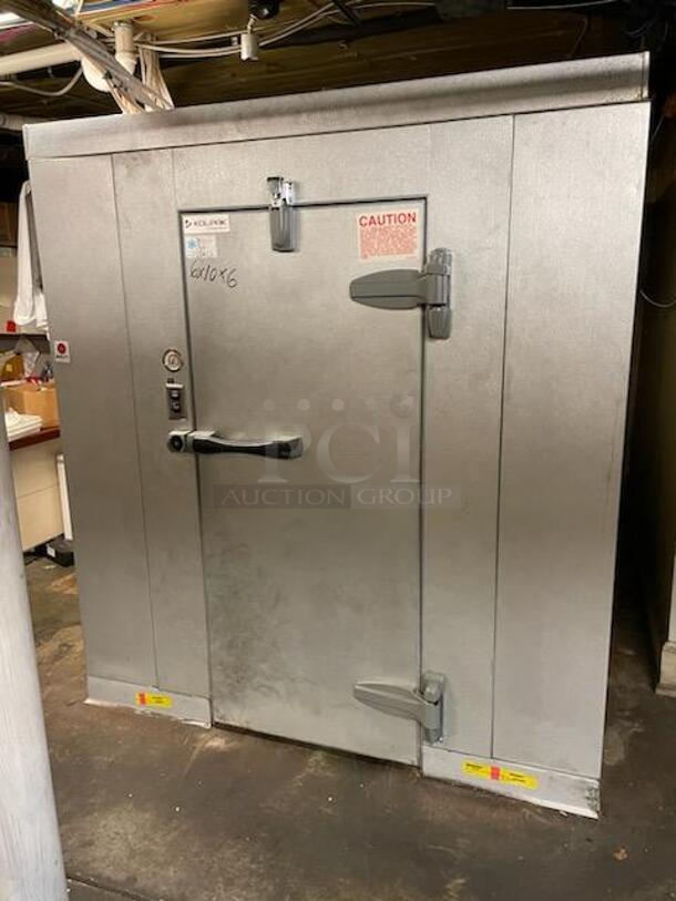 2018 Kolpak PC075S2 SELF CONTAINED 6'x10'x6' Walk In Cooler and Side Mount Compressor - Great for Tight Spaces! 115 Volts 1 Phase - Image 8 of 8