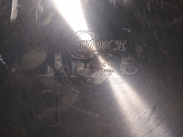 Choice 10 Qt. Tapered Aluminum Sauce Pan with Handle

 - Image 5 of 5