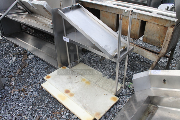 ALL ONE MONEY! Lot of Stainless Steel 2 Tier Over Shelf and Panels - Image 2 of 3