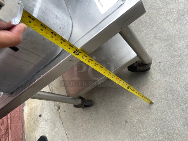 Nice! Stainless Steel Commercial Equipment Stand on Casters NSF  - Image 6 of 6