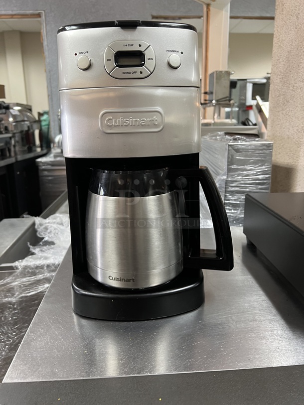 Cuisinart Coffee Machine Non-Commercial 3 Programs and Timer with Bean Grinder 115 volt Tested and Working!