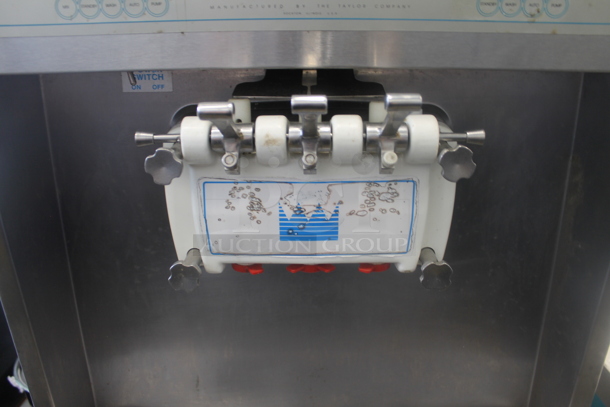 Taylor 8756-27 Stainless Steel Commercial Floor Style Water Cooled 2 Flavor w/ Twist Soft Serve Ice Cream Machine on Commercial Casters. 208-230 Volts, 1 Phase. - Image 5 of 9