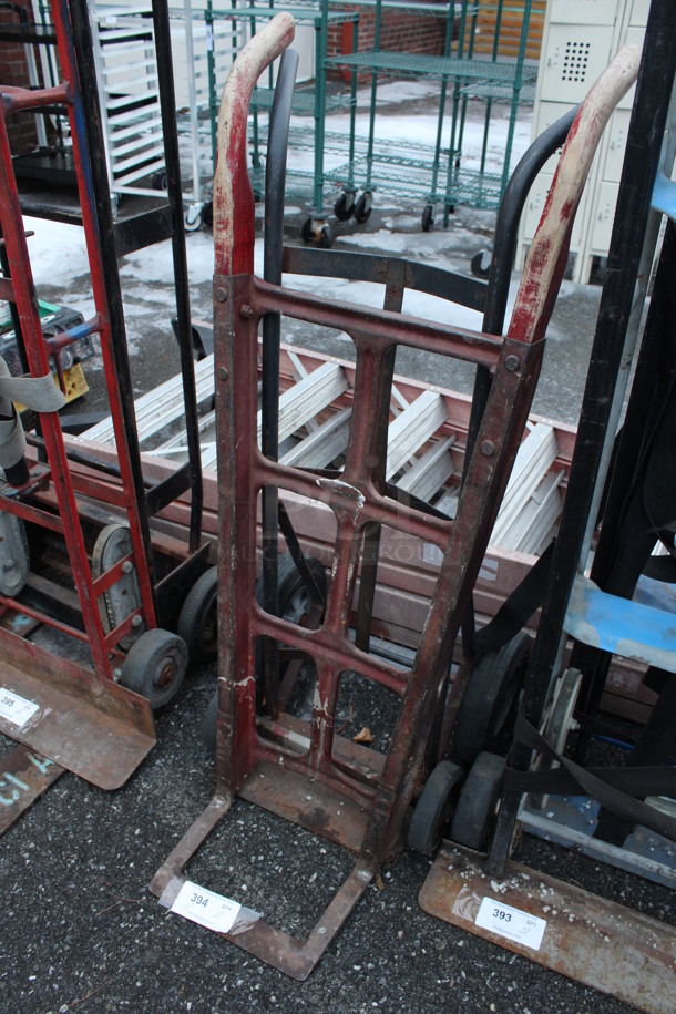 2 Metal Furniture Dollies; Red and Gray. 18x16x47, 22x18x46. 2 Times Your Bid! - Image 2 of 4