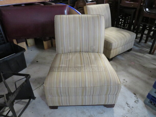 One Overstuff Cushioned Occasional Chair. 30X27X35