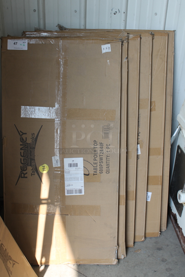 6 BRAND NEW IN BOX! Regency 600PSWT2448F White Poly Cutting Table Cutting Boards. 6 Times Your Bid. - Image 2 of 5