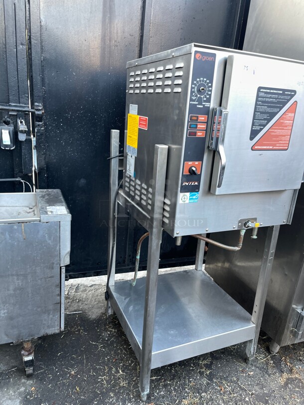 WOW! Groen XS-208-12-3 (6) Pan Commercial Convection Natural Gas Steamer - With Stand, 115 Volt NSF Tested and Working! - Image 3 of 10