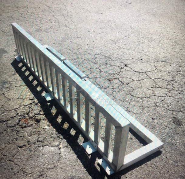 One Aluminum Wall Mount Dunnage Shelf With Utensil Holder Slots. 60X12X14 - Image 1 of 2