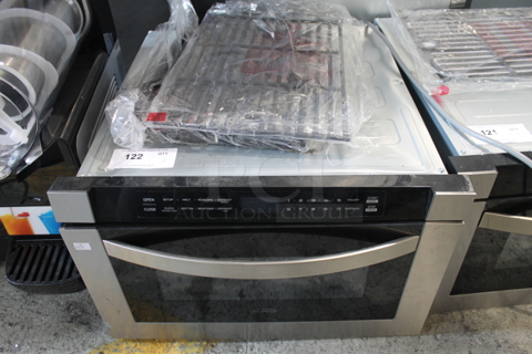 BRAND NEW SCRATCH AND DENT! 2022 KoolMore KM-MD-1SS Stainless Steel Commercial Drawer Microwave Oven. 120 Volts, 1 Phase. 