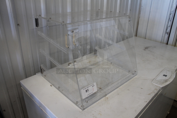 Poly Clear Countertop Dry Merchandising Case.  - Image 2 of 5