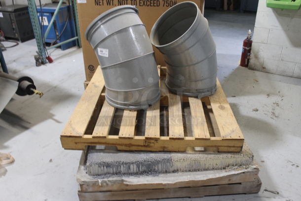 ALL ONE MONEY! Lot of Pallets and Metal Tubes. BUYER MUST REMOVE. - Image 1 of 3