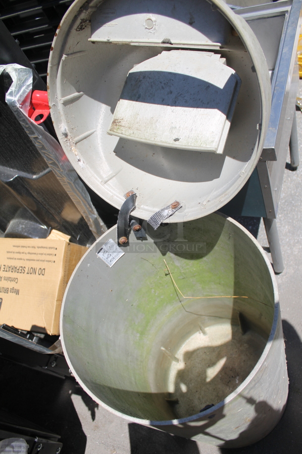 Gray Poly Trash Can Shell. - Image 3 of 5