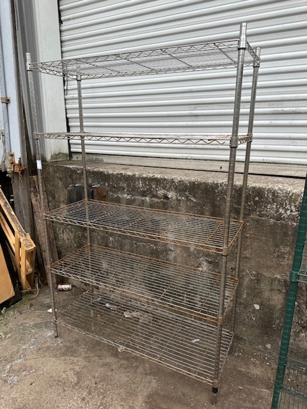 One Metro Shelf With 5 Shelves. 48X18X75 - Image 1 of 1