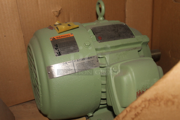 ALL ONE MONEY! PALLET LOT Including  Metal Motor, Pond Pro Liquid Blue Magic Catalyst Bottles and Metal Vent Pieces. BUYER MUST REMOVE. - Image 2 of 6