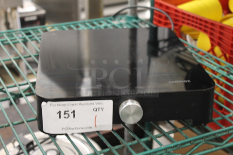 Cusimax CMIC 180 Metal Electric Powered Single Burner Induction Range. 120 Volts, 1 Phase. 