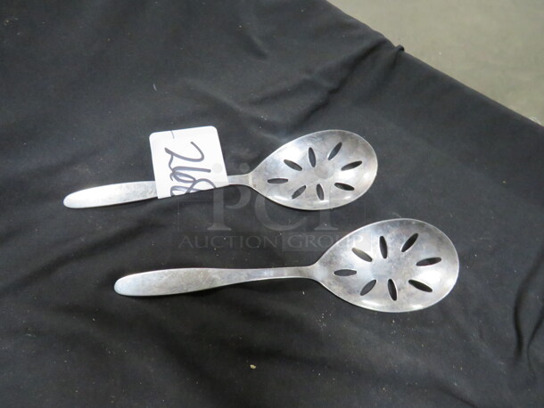 Stainless Steel Slotted Spoon. 2XBID