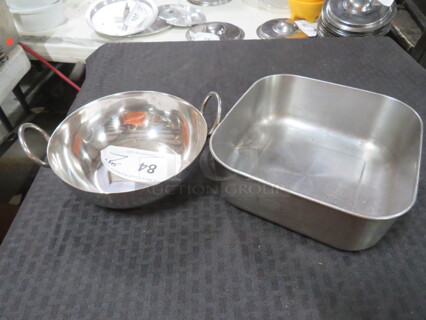 Assorted Stainless Steel Pan. 2XBID