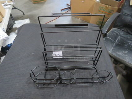 NEW Black Metal Table Top Organizer. 3XBID