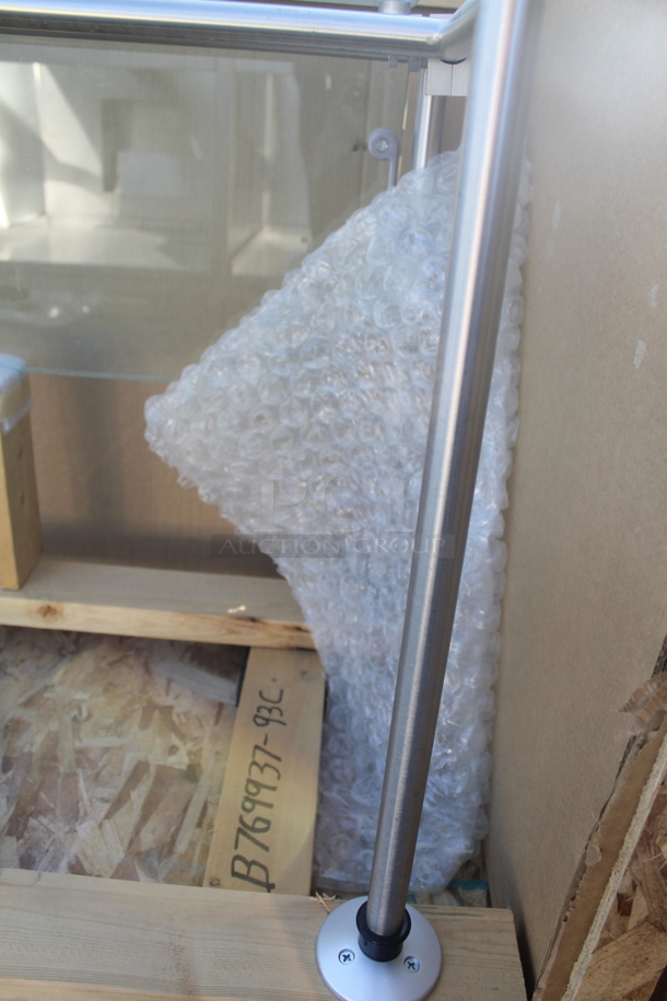 BRAND NEW! Glass and Metal Sneeze Guard - Image 5 of 5