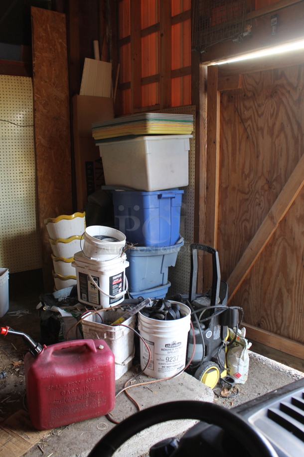 ALL ONE MONEY! Shed Lot of Various Contents Including Pressure Washer, Yard Tools and Cleaner. Does Not Include Lawn Mower w/ Trailer. BUYER MUST REMOVE. (shed #3) - Image 11 of 11