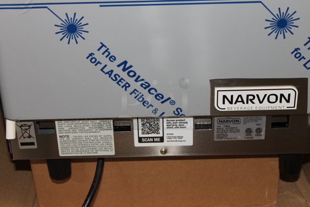 BRAND NEW SCRATCH AND DENT! 2022 Narvon 378SM2 Stainless Steel Commercial Countertop 2 Hopper Slushie Machine. 115 Volts, 1 Phase. Tested and Working! - Image 5 of 7