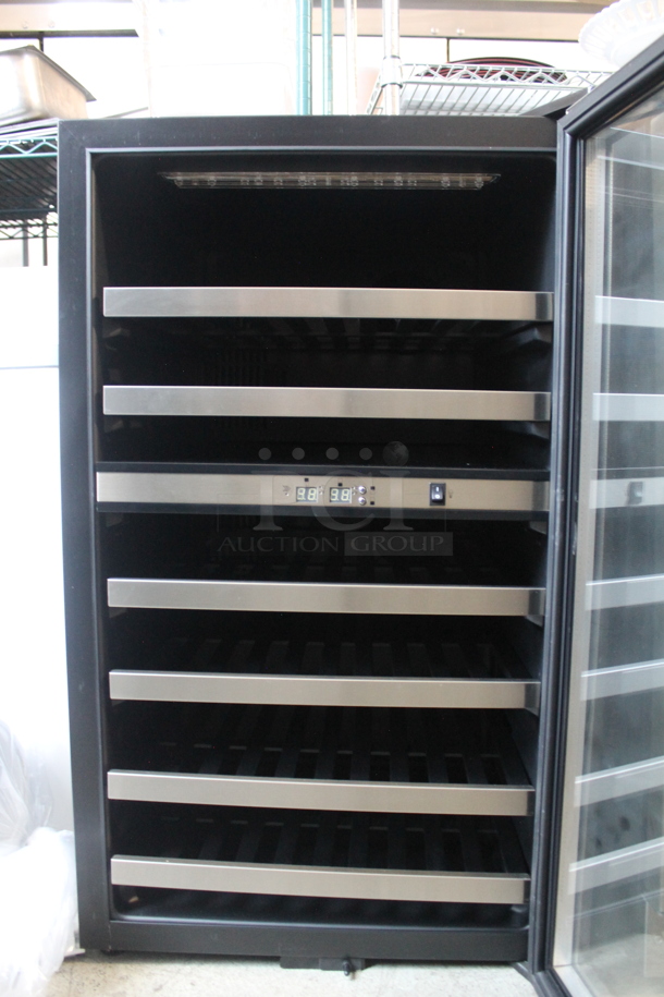 BRAND NEW SCRATCH AND DENT! Danby DWC114BLSDD Stainless Steel Commercial 38 Bottle Capacity Wine Chiller Cooler Merchandiser. 115 Volts, 1 Phase. Tested and Working! - Image 5 of 9