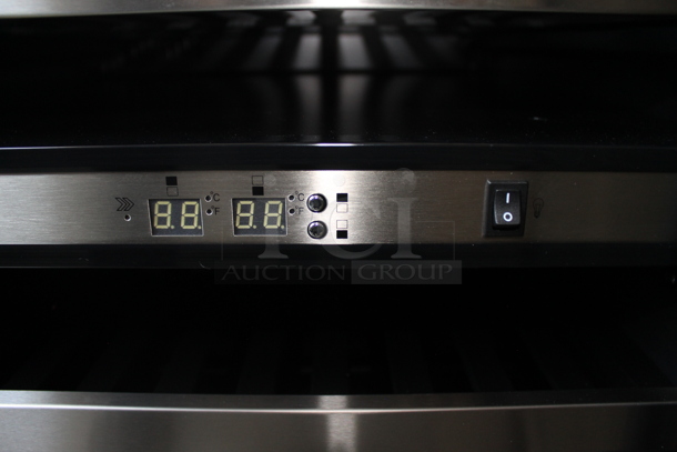 BRAND NEW SCRATCH AND DENT! Danby DWC114BLSDD Stainless Steel Commercial 38 Bottle Capacity Wine Chiller Cooler Merchandiser. 115 Volts, 1 Phase. Tested and Working! - Image 6 of 9