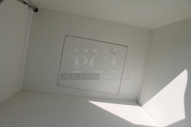 BRAND NEW! ACS FAB LLC Stainless Steel Counter w/ 2 Wood Pattern Doors on Commercial Casters. - Image 6 of 6
