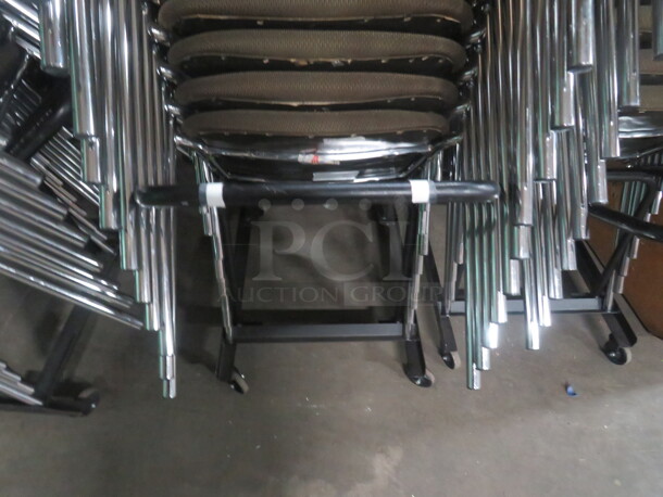 One Metal Transport Cart For Stack Chairs. Will Hold 24 Chairs. NO CHAIRS!!!  CART ONLY!!!! - Image 2 of 2