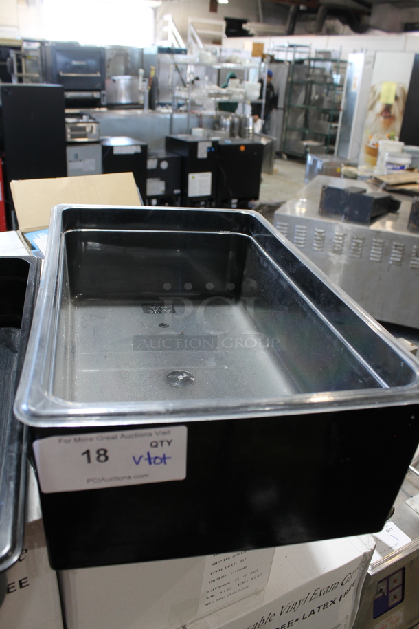 ALL ONE MONEY! Lot of Various Items Including Poly Drop In Bins and Blue Trash Can Lids - Image 4 of 4