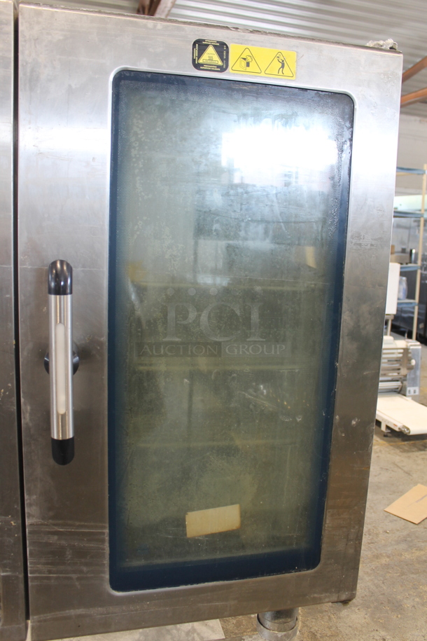 2016 Alto Shaam CTP10-10E Stainless Steel Commercial Electric Powered Combitherm Convection Oven on Stainless Steel Equipment Stand. 208-240 Volts, 3 Phase. - Image 2 of 12