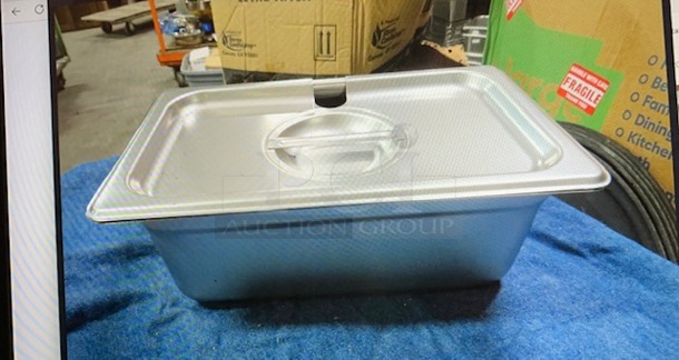 NEW 1/4 Size 4 Inch Deep Hotel Pan With Lid. 2XBID