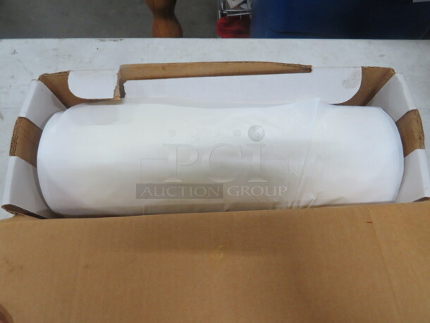 One Opened Lot Of Embossed White Poly Aprons. - Image 2 of 2