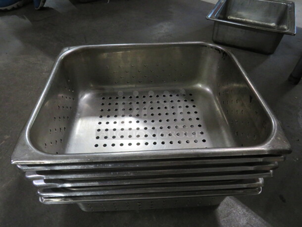 1/2 Size 4 Inch Deep Perforated Hotel Pan. 2XBID