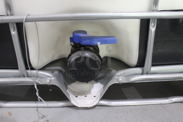 ALL ONE MONEY! Lot of 3 Poly Tanks in Metal Cage. BUYER MUST REMOVE.  - Image 4 of 5