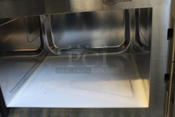 2017 Amana RCS10DSE Stainless Steel Commercial Countertop Microwave Oven. 120 Volts, 1 Phase.  - Image 4 of 5