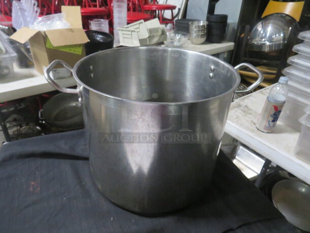 One 12.5X12 Stainless Steel Stock Pot. 