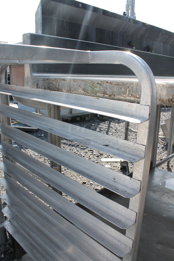 Metal Commercial Pan Transport Rack on Commercial Casters. - Image 3 of 4