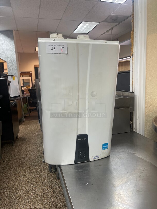 Barley Used! Navien NPE-240S Commercial 199,000 BTU Condensing PremiumGas Tankless Water Heater Natural Gas NSF Tested and Working!