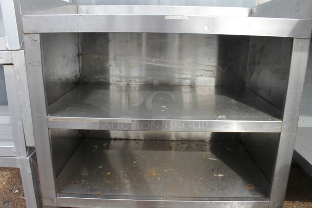 Stainless Steel Commercial Table w/ 2 Under Shelves. - Image 2 of 3