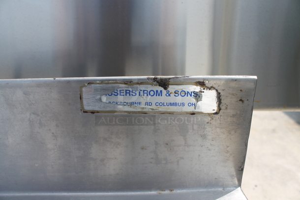 Stainless Steel Commercial Table w/ Back Splash. - Image 5 of 5