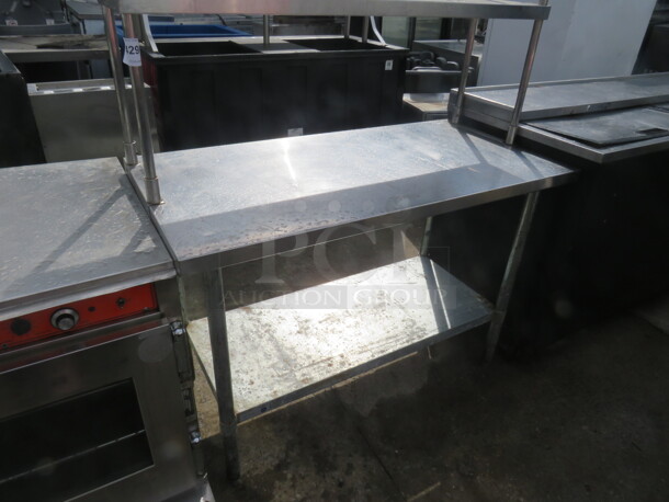 One Stainless Steel Table With Under Shelf And 2 SS Over Shelves. 48X24X65 - Image 3 of 3